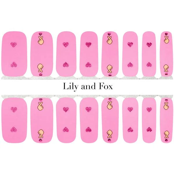 nail polish cashmere soft-Lily And Fox - Nail Wrap - Instant Crush