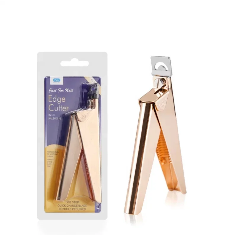 nail repair with bond-coat polish-EDGE Professional Nail Cutter - Rose Gold