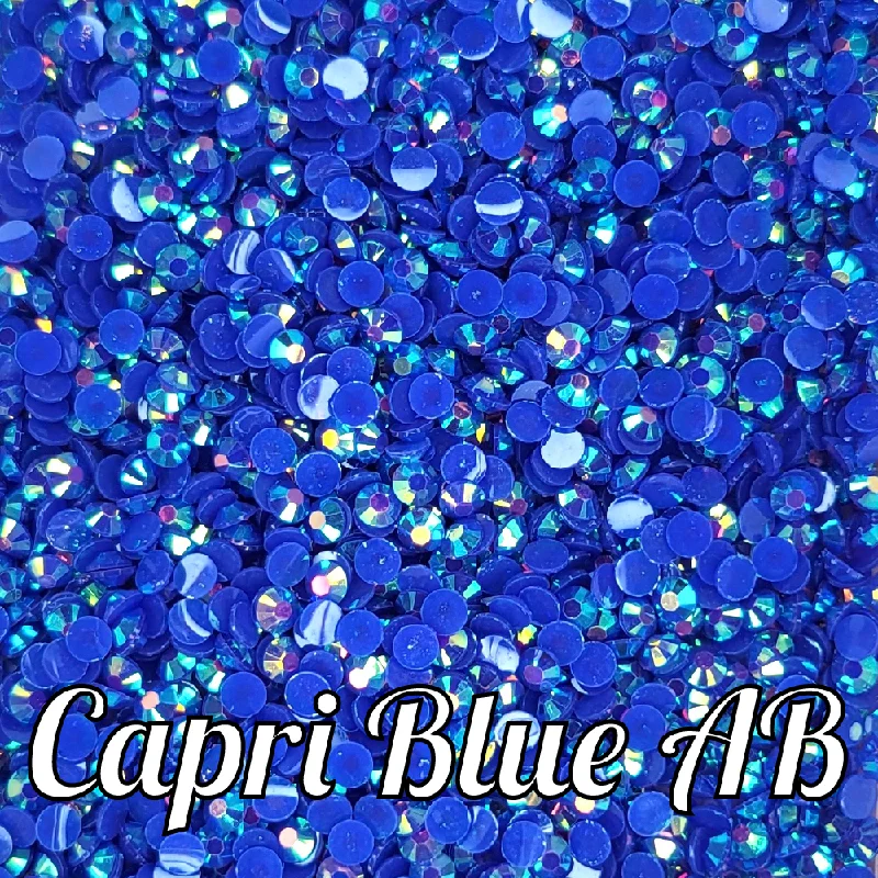 Nail rhinestone edge twist-Blue AB Jelly Rhinestones