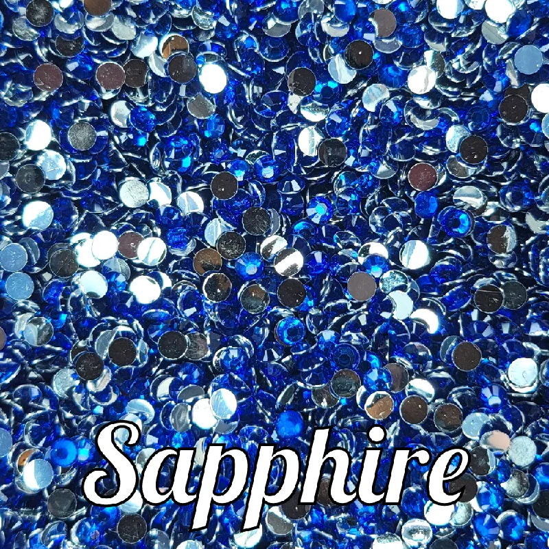 Nail rhinestone arc art-Sapphire Resin Rhinestones