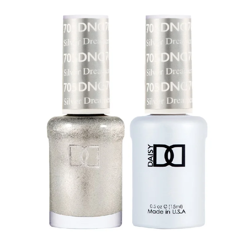 nail polish rug weave-DND / Gel Nail Polish Matching Duo - Silver Dreamer 705