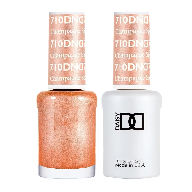 nail polish hearth fire-DND / Gel Nail Polish Matching Duo - Champagne Sparkles 710