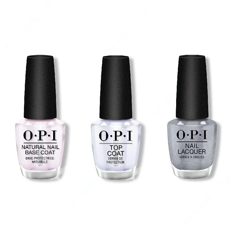 nail polish grape crush-OPI - Nail Lacquer Combo - Base, Top & Tinsel, Tinsel 'Lil Star 0.5 oz - #HRM10