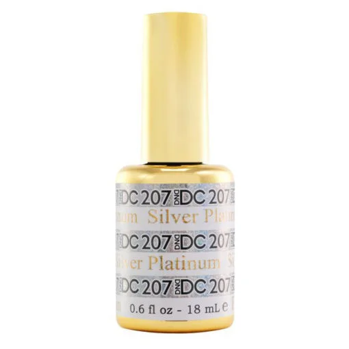 nail polish gorge drop-Platinum Gel - DC207 Silver