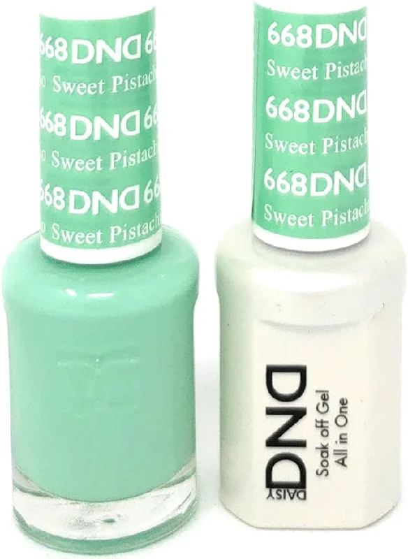 nail polish spire peak-DND / Gel Nail Polish Matching Duo - Sweet Pistachia 668