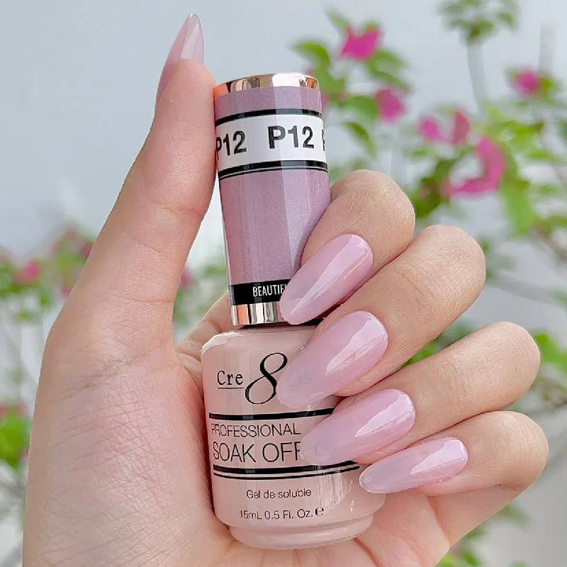 nail repair with undercoat-layer gel-Cre8tion Gel - French Collection 0.5oz - P12 Peach Nude