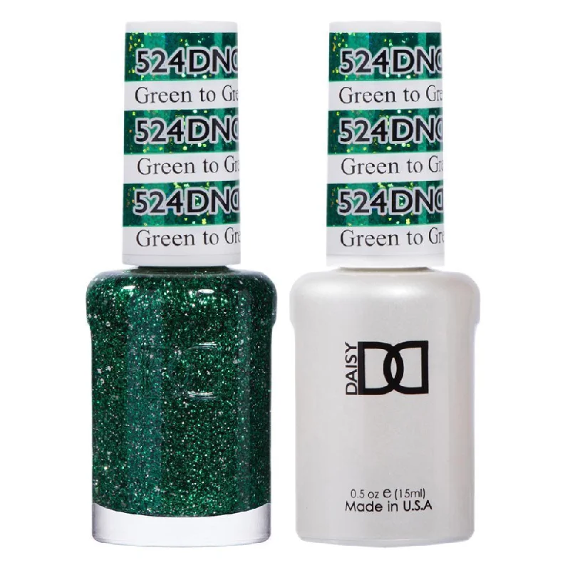 nail polish goblet gold-DND / Gel Nail Polish Matching Duo - Green To Green 524