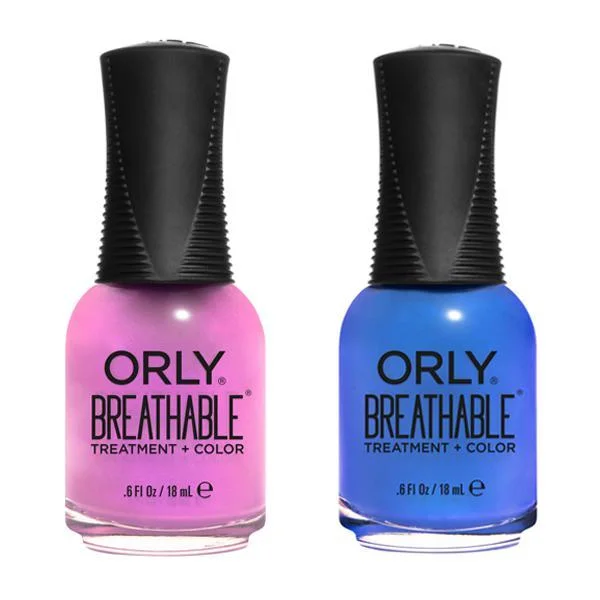 nail polish puddle splash-Orly - Breathable Combo – Orchid You Not & You Had Me At Hydrangea