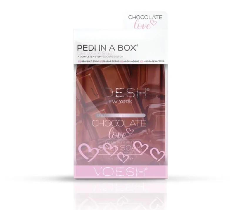 nail repair with shield-layer polish-Pedi-in-a-Box Chocolate Love - Voesh