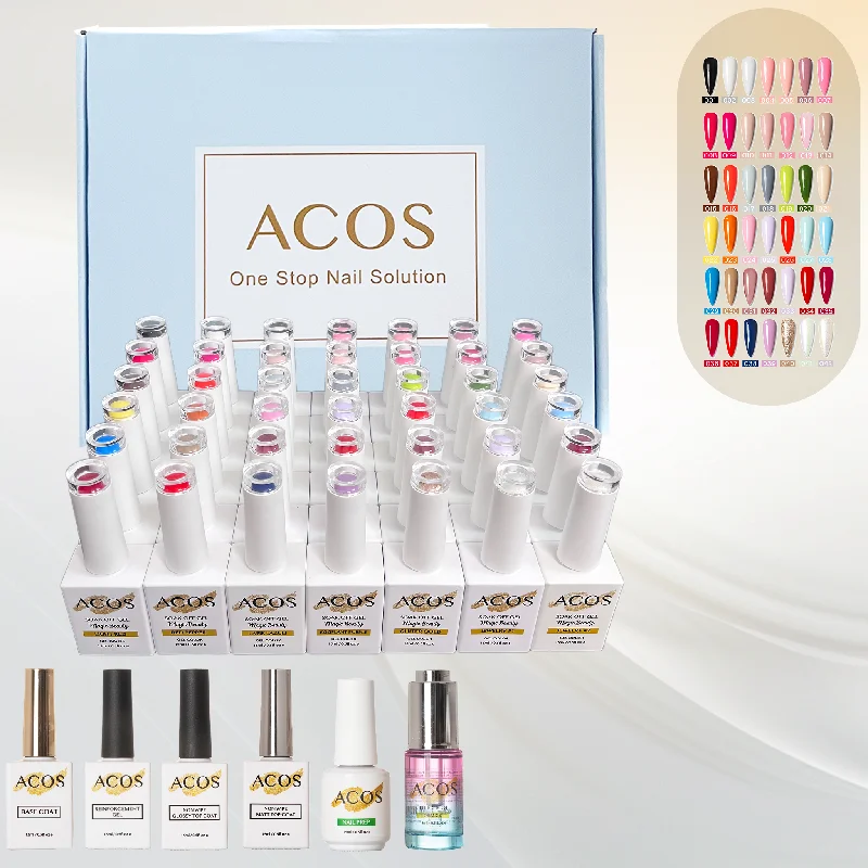 Nail art decoration washed-out-ACOS Gel Polish Kit 42 Colours