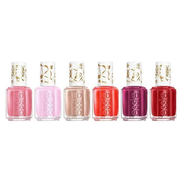 nail polish twig pile-Essie Valentines Day 2021 Collection