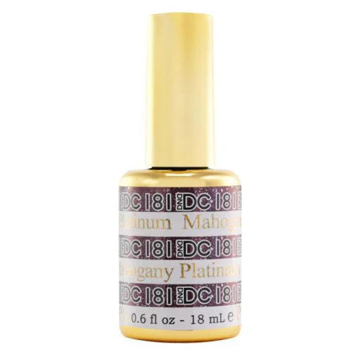 nail polish shower burst-Platinum Gel - DC181 Mahogany