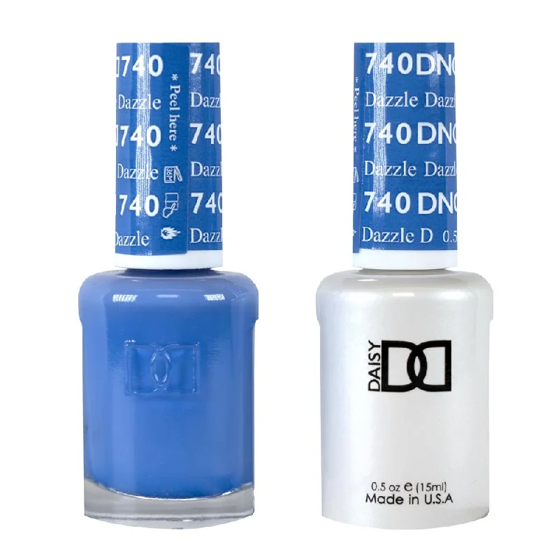 nail polish strait blue-DND / Gel Nail Polish Matching Duo - Dazzle 740