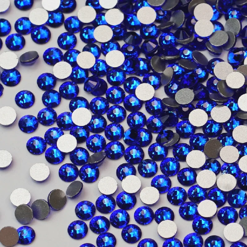 Nail rhinestone new gems-Sapphire Blue Glass Rhinestones