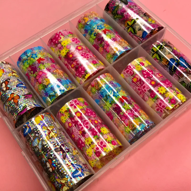 Nail art decoration twinkle-Summer Butterfly Transfer Foil