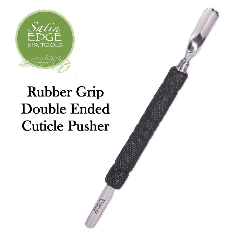 nail repair for nail repair innovative-use care kit-Satin Edge Rubber Grip Double Ended Cuticle Pusher (SE2090)