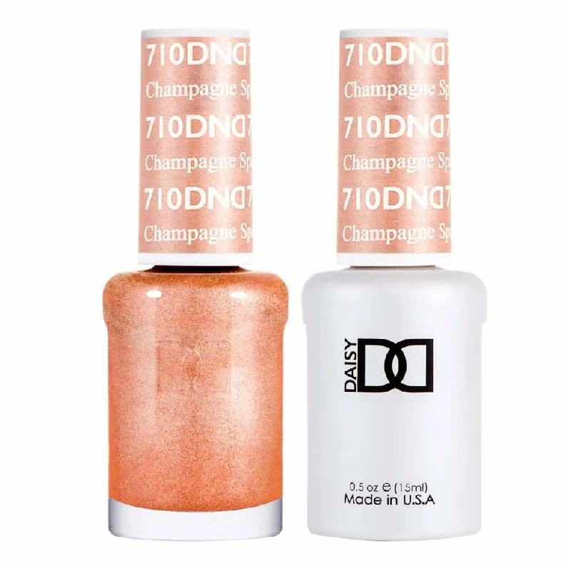 nail polish hem edge-Duo Gel- 710 Champagne Sparkles