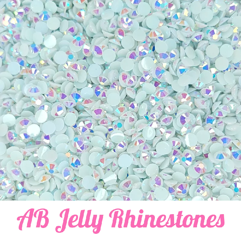 Nail rhinestone beam flair-Jelly AB Resin Rhinestone Scoops