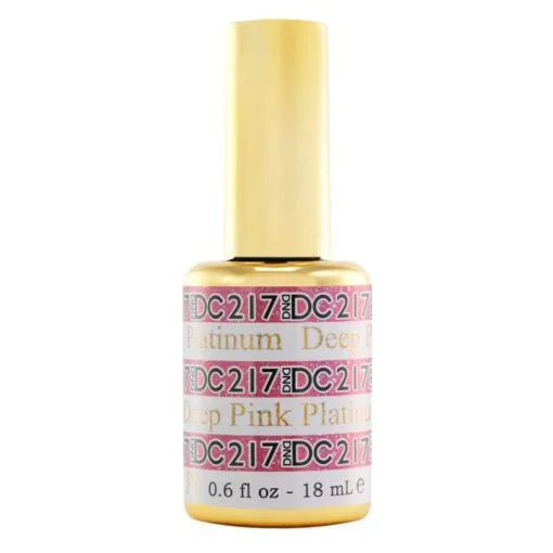 nail polish pebble toss-Platinum Gel - DC217 Deep Pink