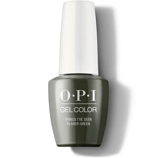 nail polish leather gleam-Gel Color - U15 Things I'Ve Seen In Aber-Green