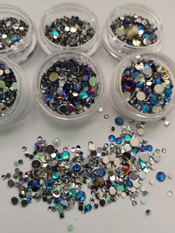 Nail rhinestone reef sparkle-TR04 blue rhinestone mix