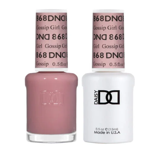 nail polish linen glow-DND - 868 Gossip Girl - Gel Nail Polish Matching Duo