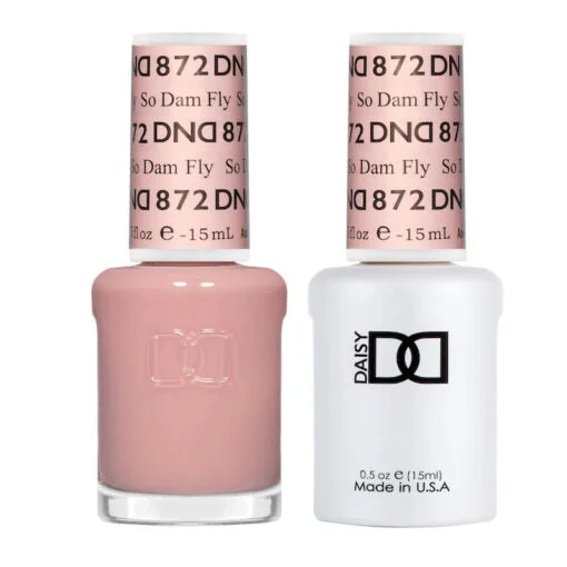 nail polish brocade shine-DND - 872 So Damn Fly - Gel Nail Polish Matching Duo