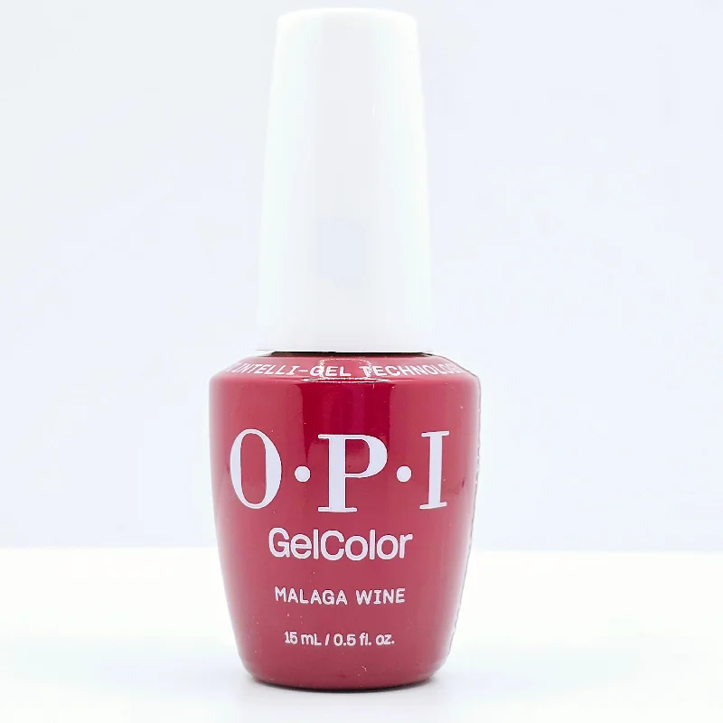 nail repair with fortifying-layer polish-OPI GC L87 MALAGA WINE