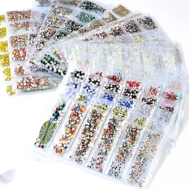 Nail rhinestone pop shades-Nail Rhinestones Mixed Sizes Pack