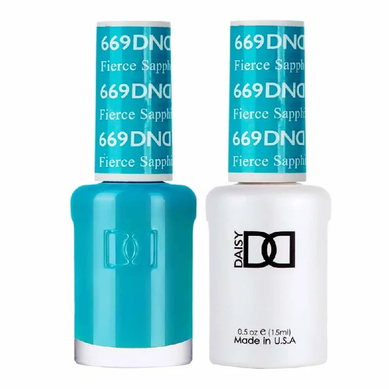 nail polish envelope white-Duo Gel- 669 Fierce Sapphire