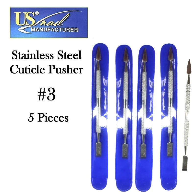 nail repair with high-gloss gel-US Nail Cuticle Pusher & Cleaner (#3 Blue)