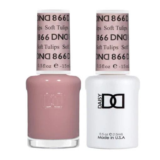 nail polish cotton breeze-DND - 866 Soft Tulips - Gel Nail Polish Matching Duo