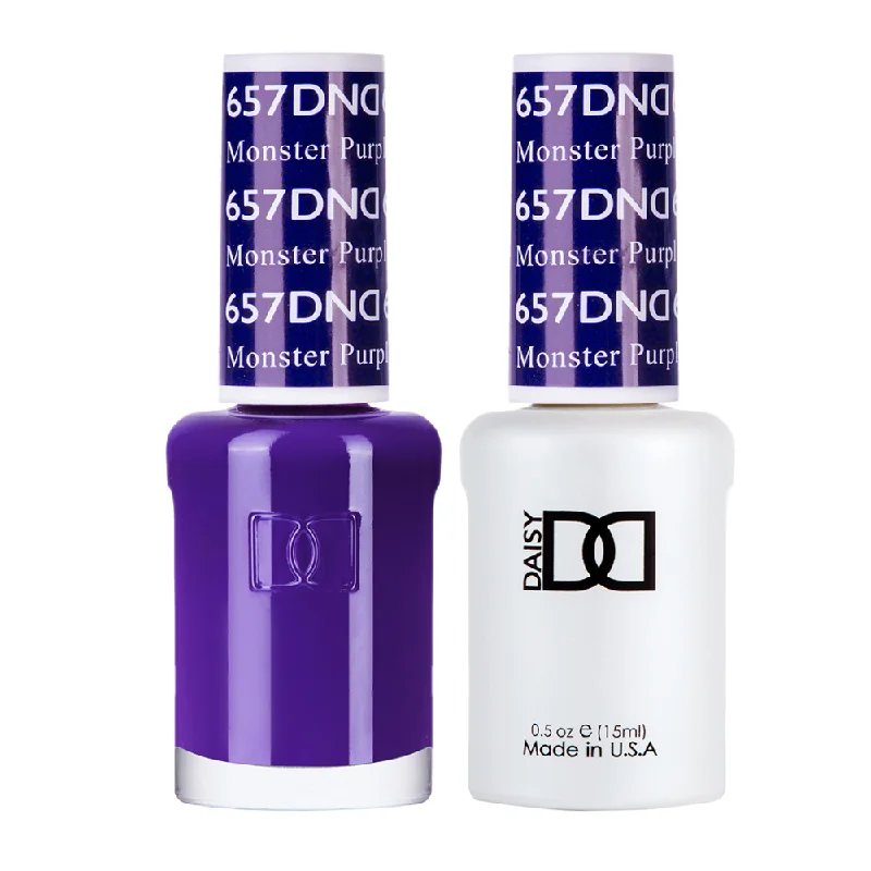 nail polish fountain splash-DND / Gel Nail Polish Matching Duo - Monster Purple 657