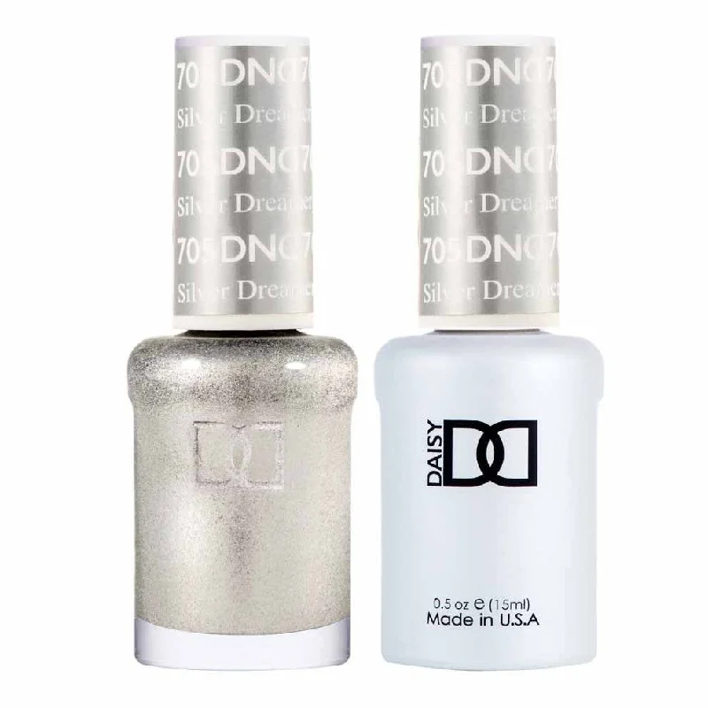 nail polish pleat fold-Duo Gel- 705 Silver Dreamer