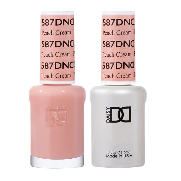 nail polish creek bed-DND Duo - Peach Cream - 587