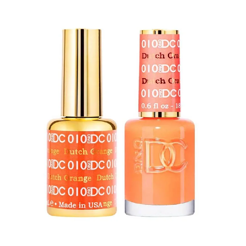 nail polish sand sweep-DND / DC Gel Nail Polish Matching Duo - 010 Dutch Orange