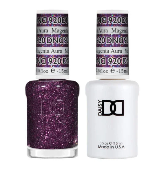 nail polish mask gleam-DND - 920 Magenta Aura - Gel Nail Polish Matching Duo