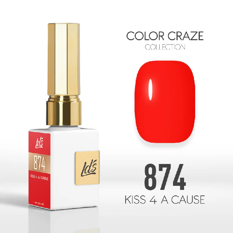 nail polish tub ring-LDS Color Craze Gel Nail Polish - 874 Kiss 4 A Cause - 0.5oz