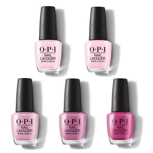 nail polish statue base-Lacquer Set - OPI Pink Gradient