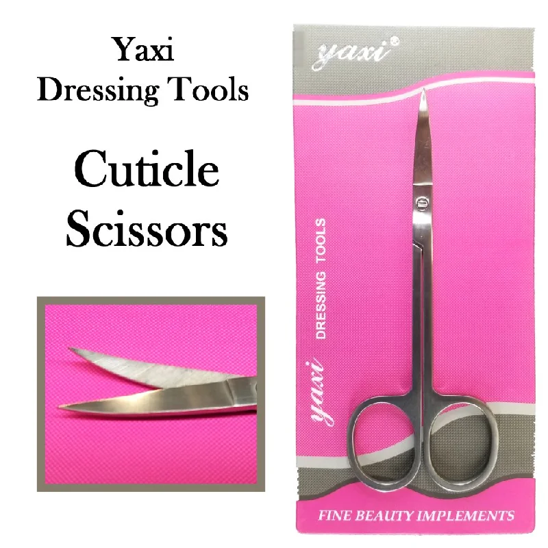 nail repair with sparkly polish-Yaxi Dressing Tools - Cuticle Scissors