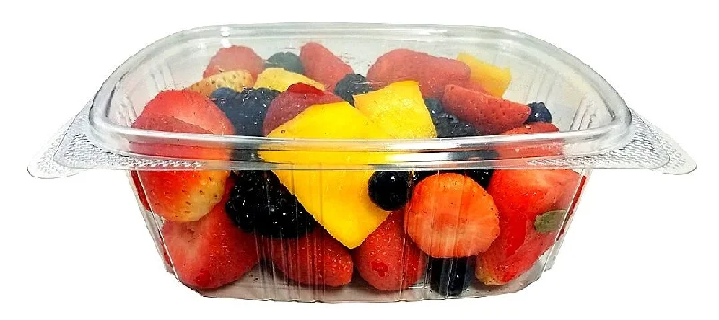 Nail art decoration design-32 oz. Clear Hinged Deli Fruit Container 50/PK