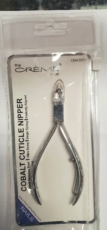 nail repair with ultra-thin gel-The Creme shop cobalt cuticle nipper