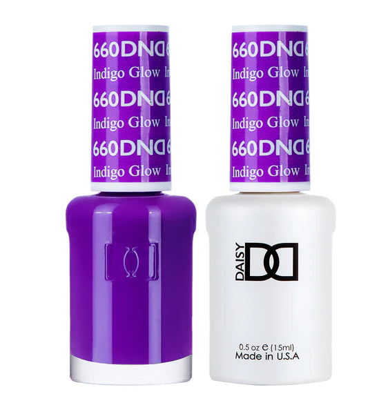 nail polish geyser burst-DND Duo - Indigo Glow - 660