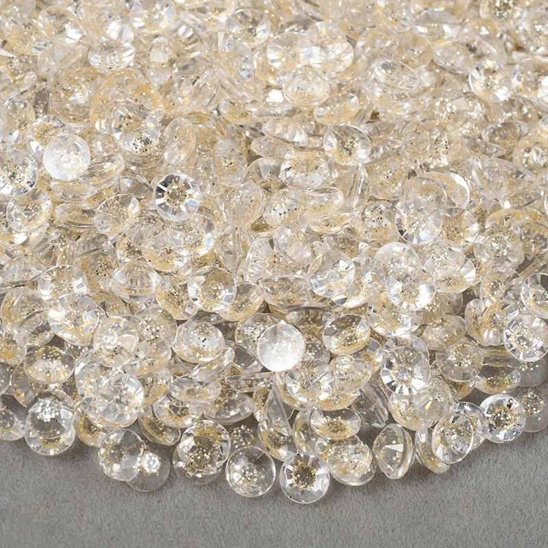 Nail rhinestone grade guide-Starry Champagne Bulk Bag