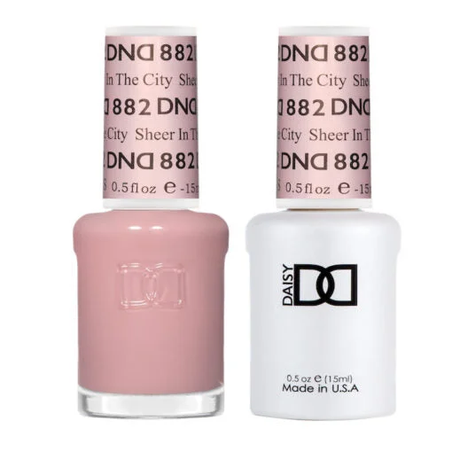 nail polish jacquard gleam-DND - 882 Sheer In The City - Gel Nail Polish Matching Duo