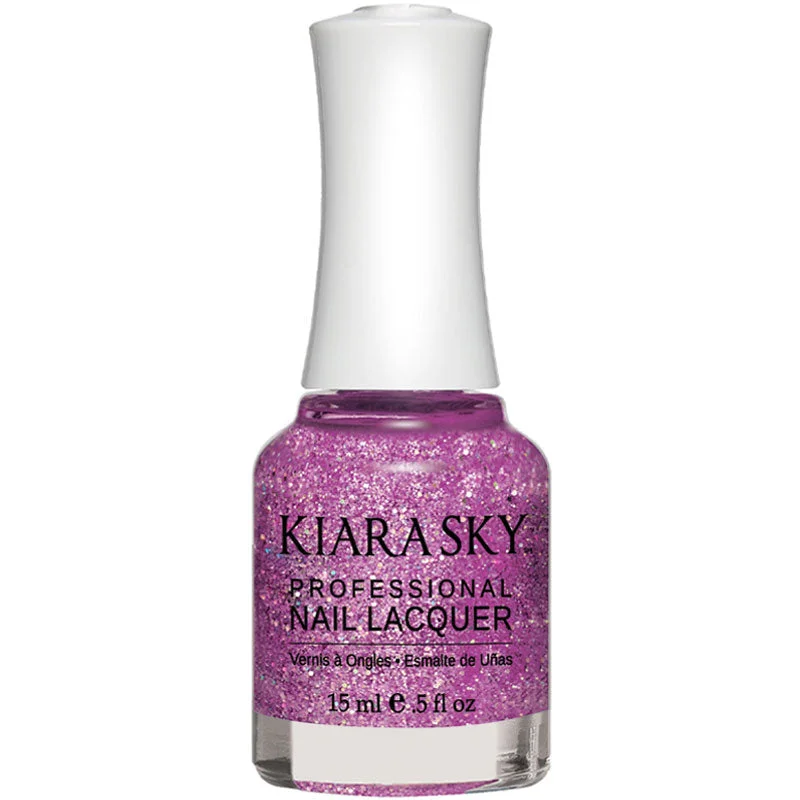 nail polish barrel ring-KIARA SKY / Lacquer Nail Polish - Purple Spark N430 15ml.