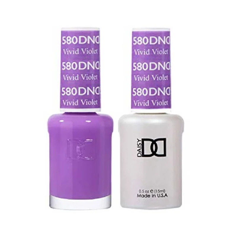 nail polish flask curve-DND  / Gel Nail Polish Matching Duo - Vivid Violet 580