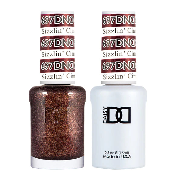 nail polish screw turn-DND Duo - Sizzlin Cinnamon - 697