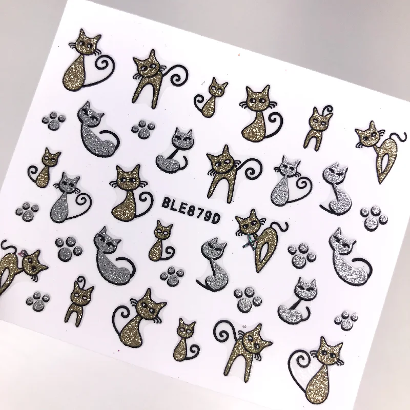 Nail art decoration blaze-Cat Stickers