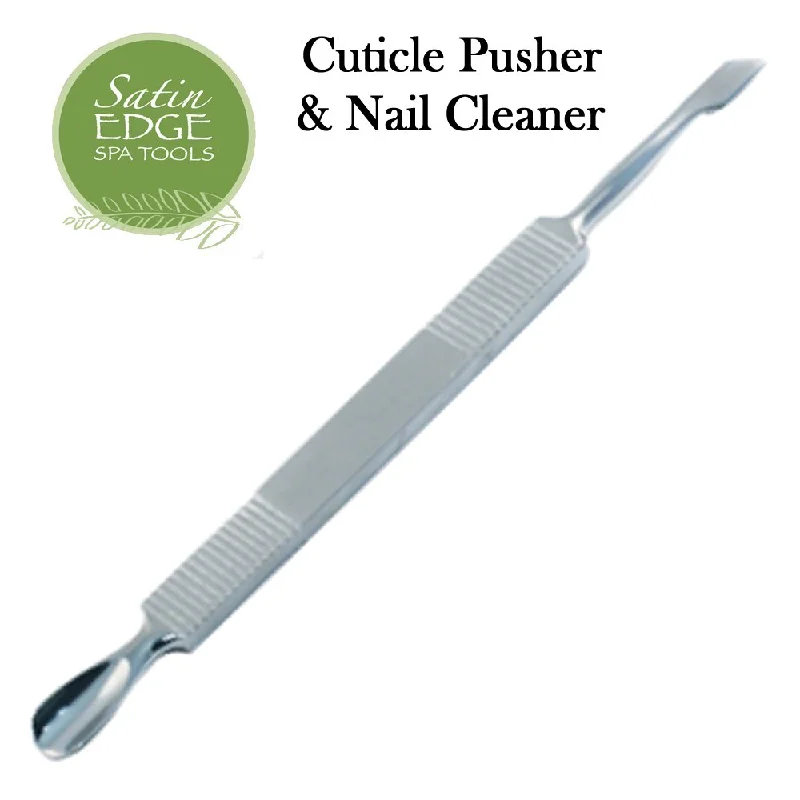 nail repair with booster-rich gel-Satin Edge Cuticle Pusher & Nail Cleaner (SE2058)